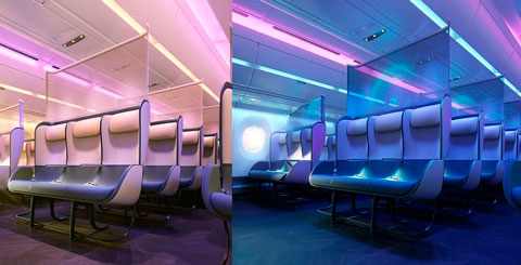 Así se podrían ver las cabinas de los aviones del futuro