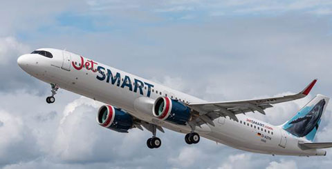 JetSmart incorpora a su flota su primer A321neo