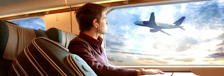 En Europa viajar en tren es dos veces más caro que en avión
