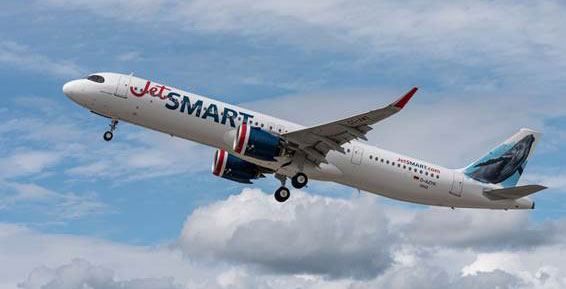 JetSmart reconocida por su flota entre las más jóvenes del mundo