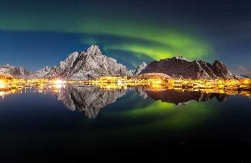 Tres destinos para ver auroras boreales sin  visa
